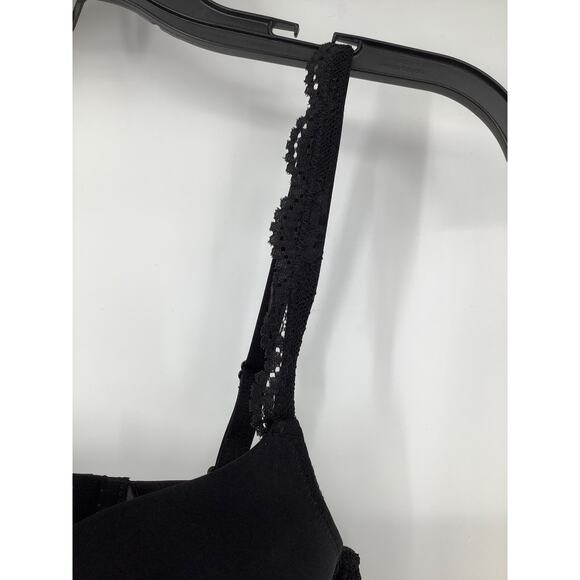 Magic Bodyfashion Women's 34B Black Luxury Gel Bra Underwire Lace Trim G28-7 - Picture 3 of 6